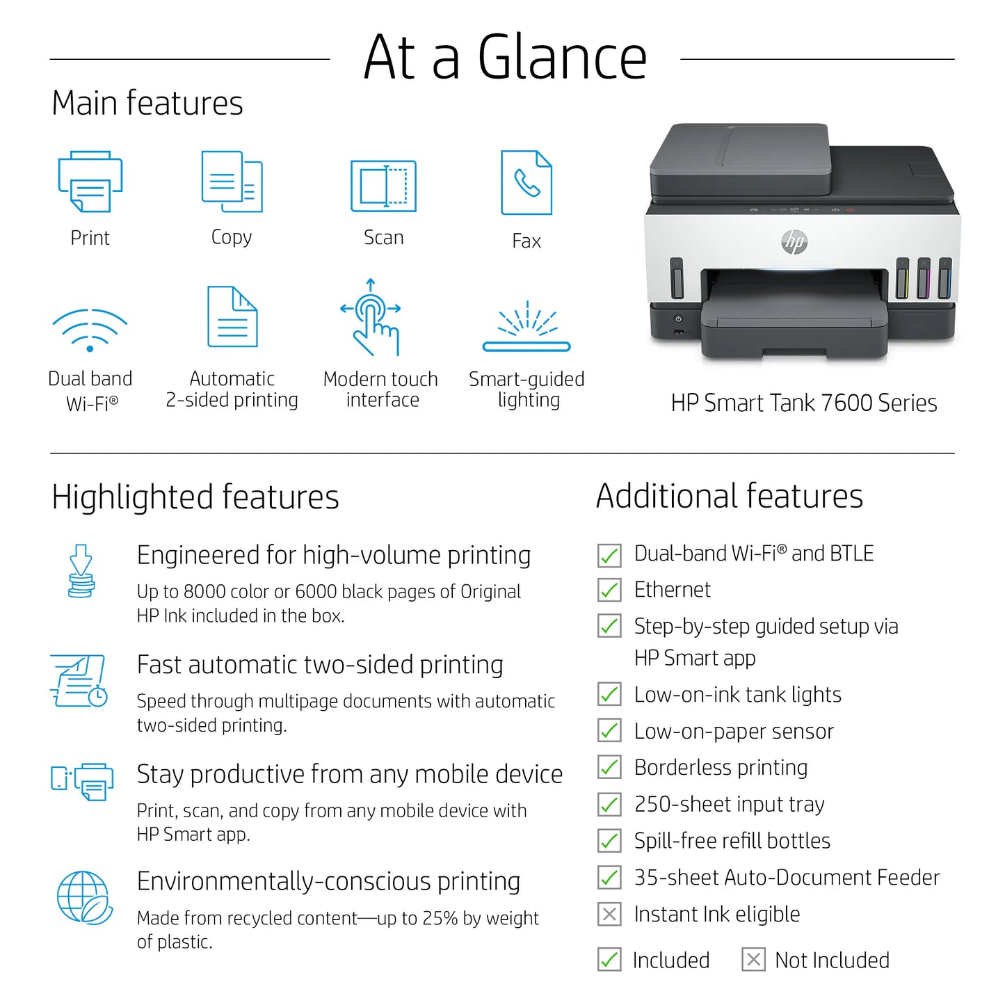 HP Smart Tank 7602 All-in-One