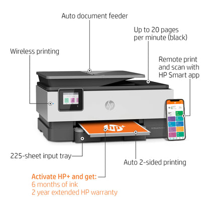 HP OfficeJet Pro 8025e All-in-One Printer w/ bonus 6 months Instant Ink through HP+