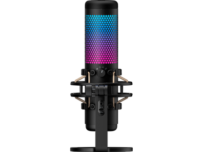 HyperX QuadCast S - USB Microphone (Black-Grey) - RGB Lighting