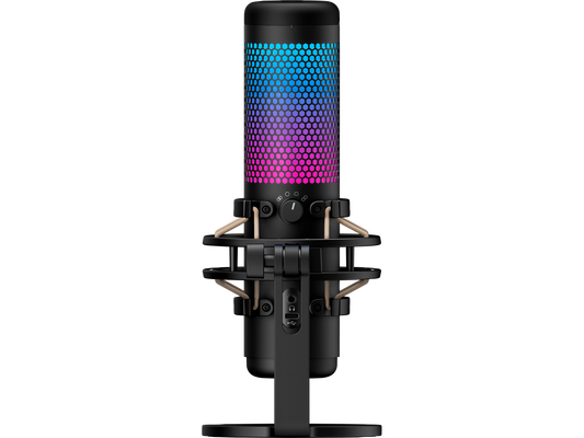 HyperX QuadCast S - USB Microphone (Black-Grey) - RGB Lighting