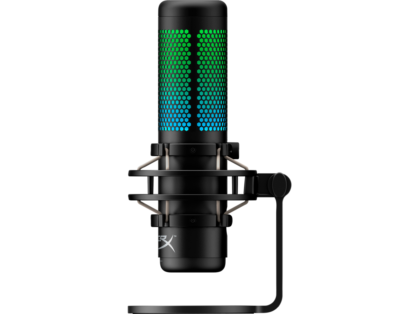 HyperX QuadCast S - USB Microphone (Black-Grey) - RGB Lighting