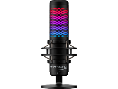 HyperX QuadCast S - USB Microphone (Black-Grey) - RGB Lighting