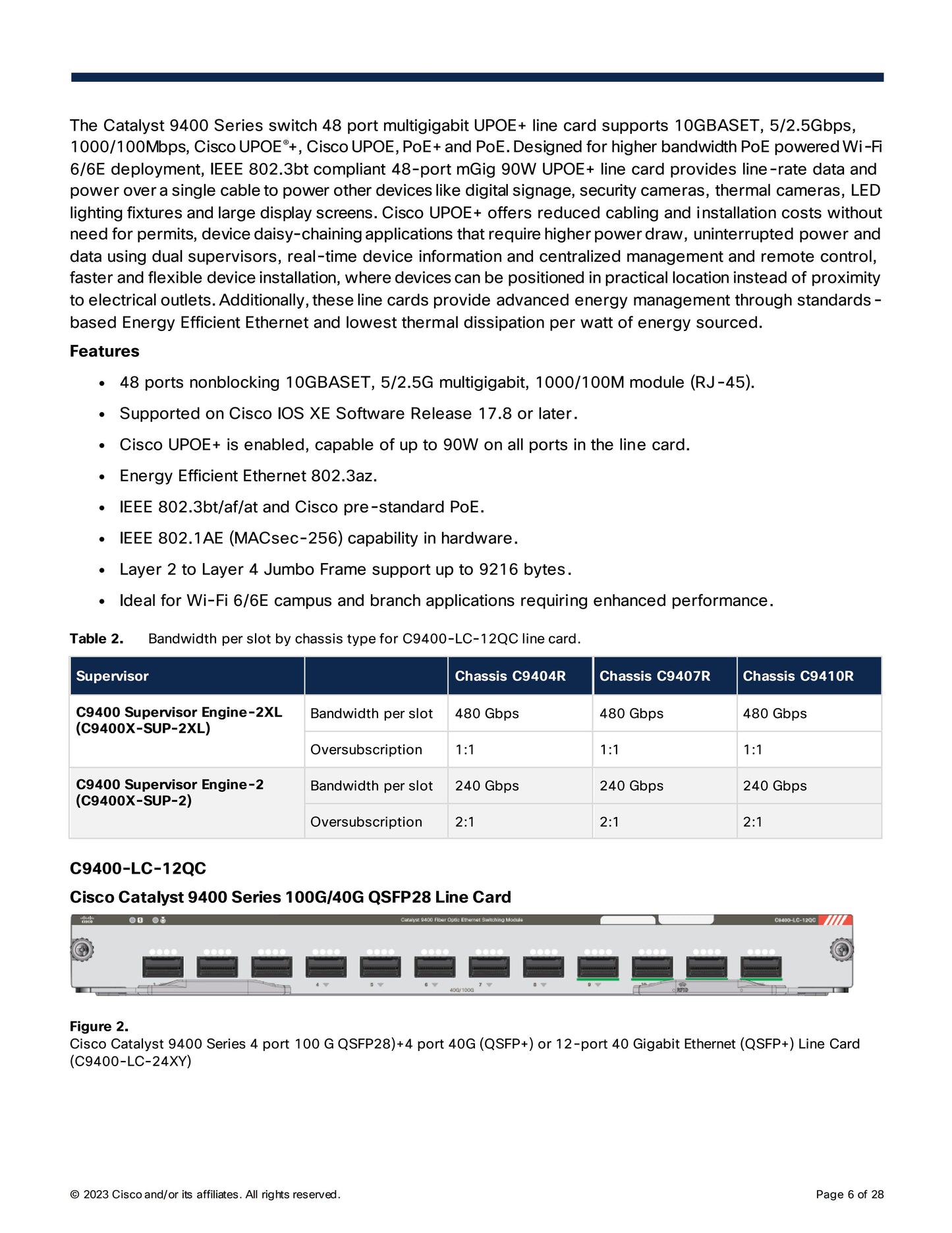 Cisco Catalyst 9400 Series Switches