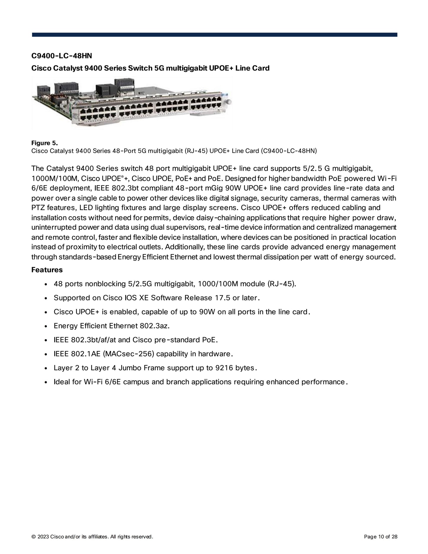 Cisco Catalyst 9400 Series Switches